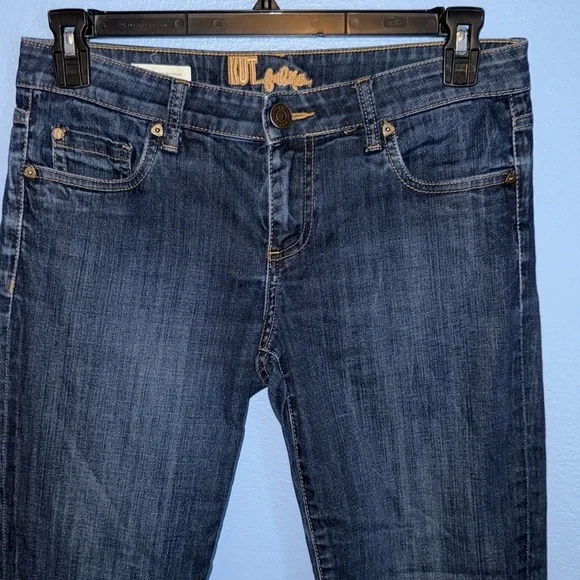 Kut From the Kloth Bardot Boyfriend Skinny Dark Blue Jeans. B2 - Picture 2 of 8